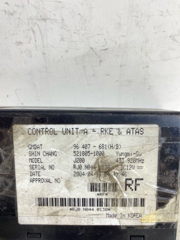 GM 96407681 Módulo de alarma comprar Pamplona