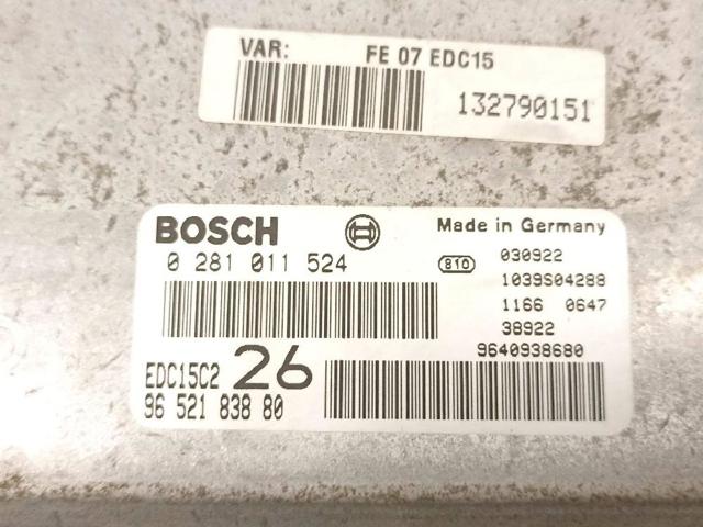 9640938680 Unidad de control del motor (ECU)  disponible Utrera