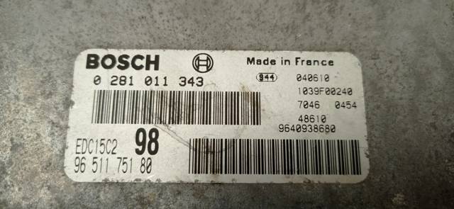 9640938680 PEUGEOT ECU comprar Bilbao