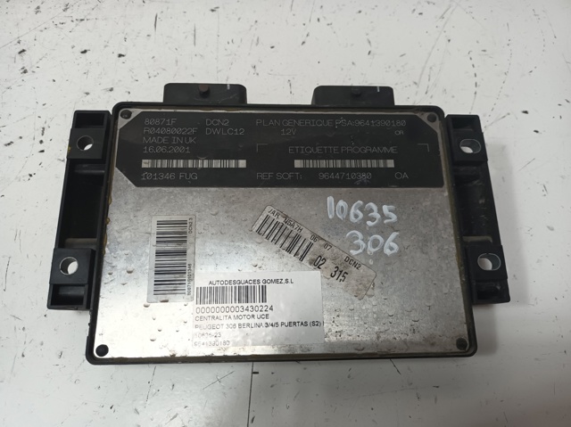 PEUGEOT 9641390180 ECU  en stock Terrassa
