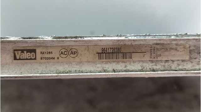 PEUGEOT 9641728380 Radiador  en stock Salamanca