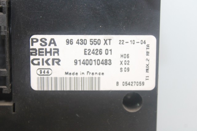 96430550XT PEUGEOT Módulo de modos de calefacción/aire acondicionado  comprar en Jaén