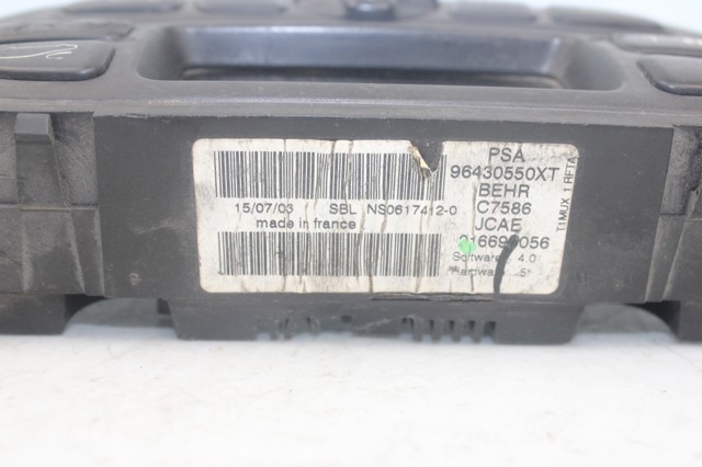 96430550XT Unidad de control aire acondicionado  en stock Sabadell