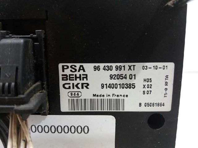 PEUGEOT 96430991XT Unidad de control aire acondicionado  en stock Terrassa