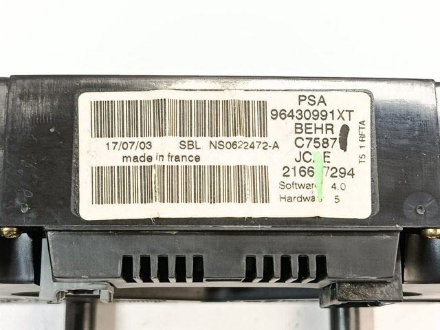 Elemento de control aire acondicionado Peugeot 307 desde 39,20 €