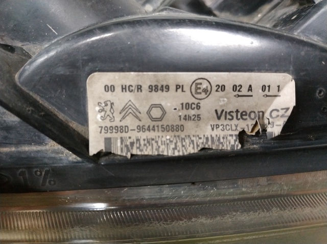 Faro derecho Peugeot Partner 1 5F