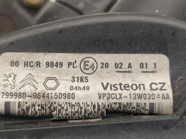 9644150980 PEUGEOT Faro izquierdo comprar Madrid