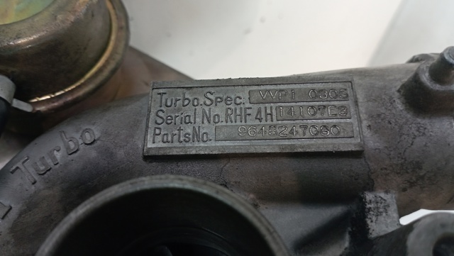9645247080 PEUGEOT Turbocompresor  en stock Huelva