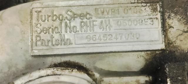9645247080 PEUGEOT Turbocompresor  comprar en Lleida