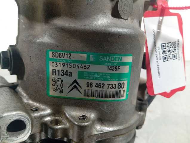 PEUGEOT 9646273380 Compresor de aire acondicionado  en stock Terrassa