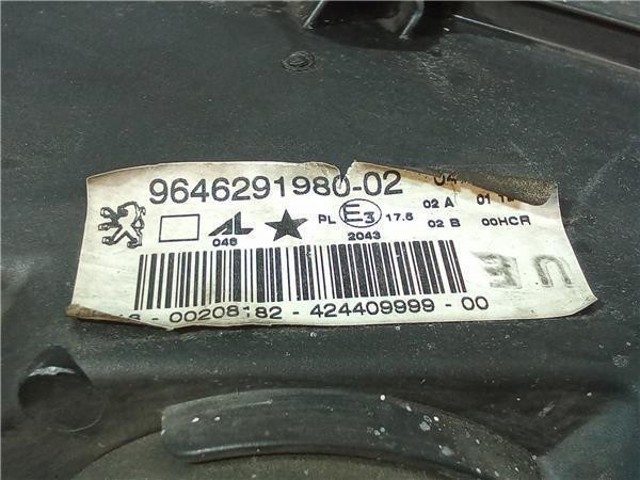 PEUGEOT 9646291980 Faro derecho comprar Pamplona