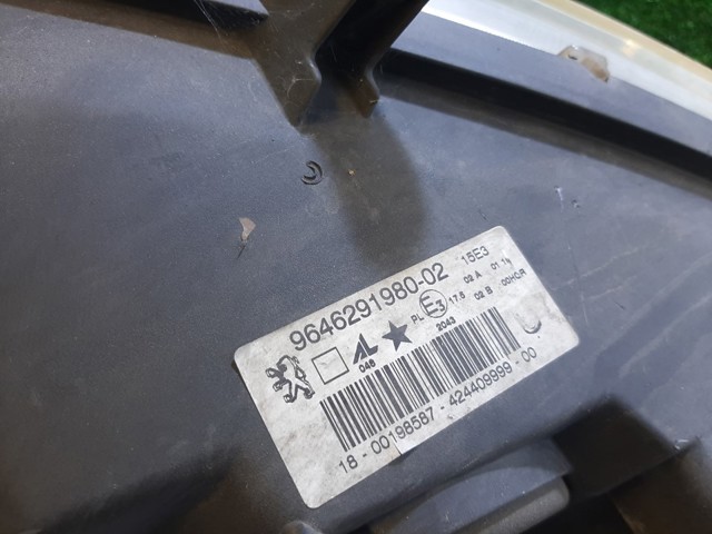 PEUGEOT 9646291980 Faro derecho  disponible Lugo