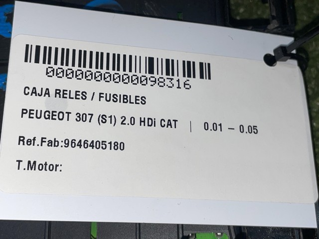 PEUGEOT 9646405180  en stock Salamanca