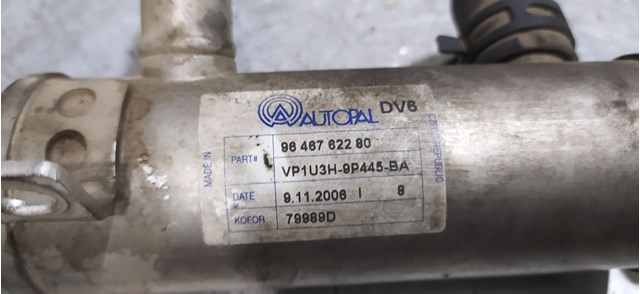 Valvula egr para citroen c4 grand picasso i (ua_) (2006-2011) 1.6 hdi 9hz 9646762280