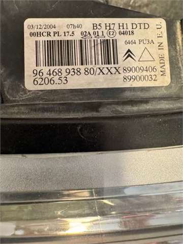 9646893880 PEUGEOT Faro derecho  comprar en Oviedo