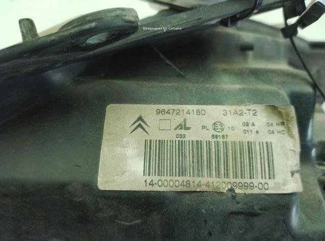 9647214180 PEUGEOT Faro derecho comprar Bilbao