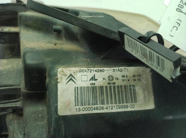 9647214280 PEUGEOT Faro izquierdo  comprar en Lleida