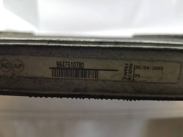 PEUGEOT 9647510780 Radiador  en stock Valencia