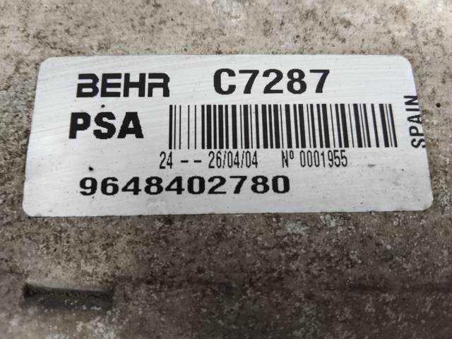 9648402780 Intercooler  en stock Castellón