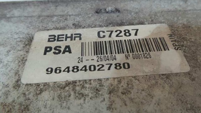 9648402780 PEUGEOT Intercooler comprar Bilbao