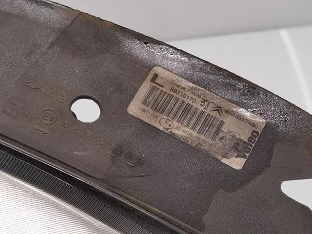 9649557480 PEUGEOT Faro izquierdo  en stock Gandía