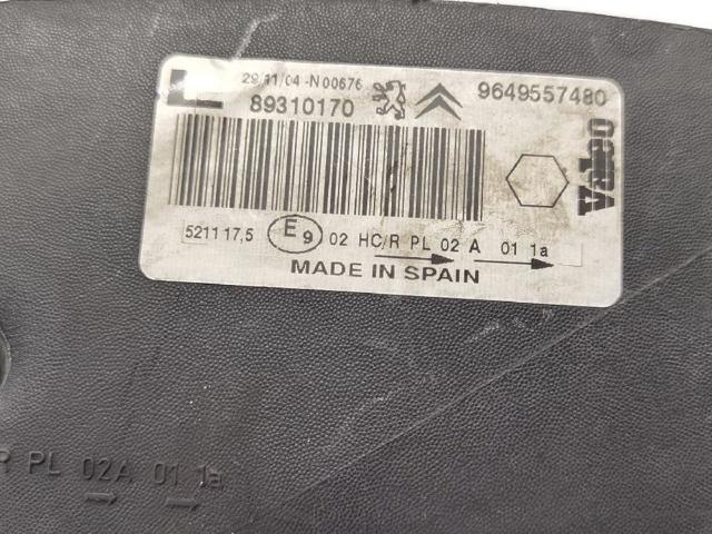 PEUGEOT 9649557480 Faro izquierdo  disponible Lugo
