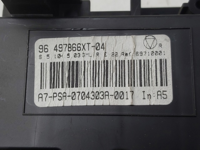 96497866XT Resistencia del ventilador del habitáculo  disponible Burgos