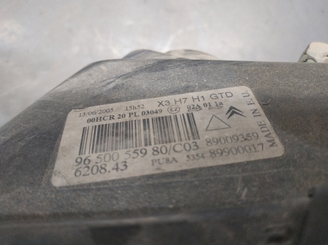 PEUGEOT 9650055980 Faro izquierdo  comprar en Murcia