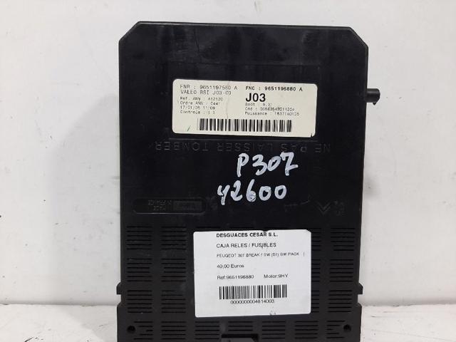 PEUGEOT 9651196880  en stock Valencia