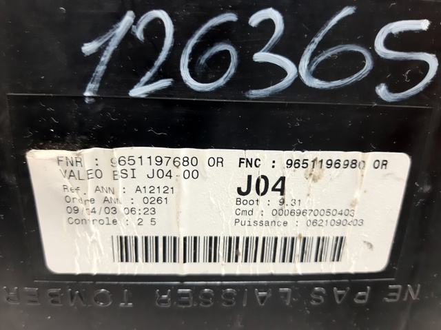 9651196980 Peugeot/Citroen