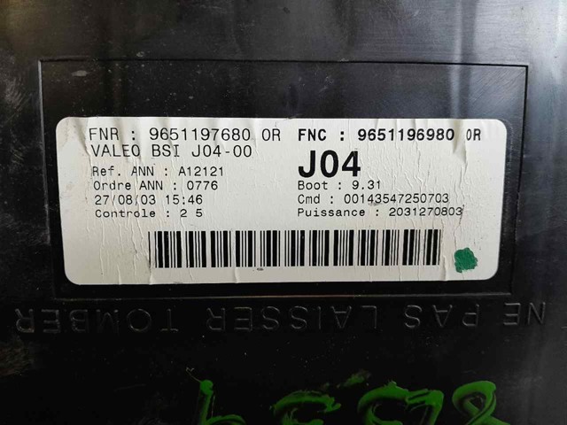 9651196980 Caja de fusibles  comprar en Pontevedra
