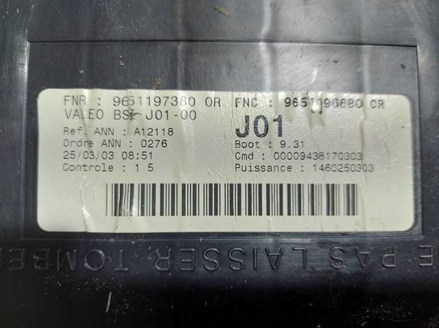 PEUGEOT 9651197380  comprar en Albacete