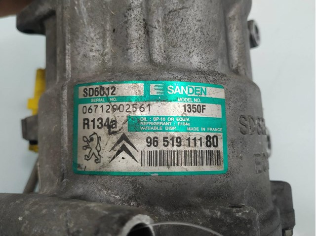 Compresor aire acondicionado para citroen c4 i 2.0 hdi rhr 9651911180