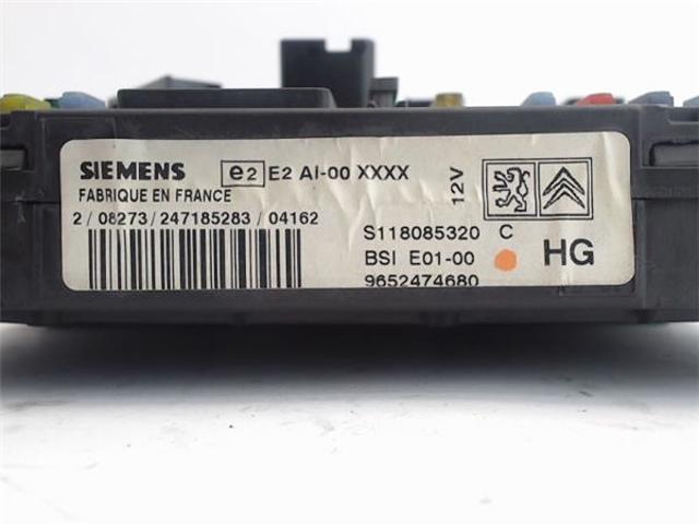 9652474680 PEUGEOT Caja de fusibles comprar Bilbao