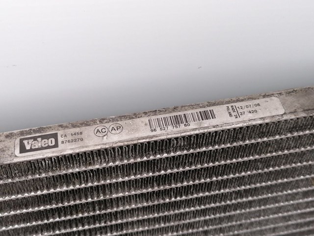 Condensador / radiador  aire acondicionado para citroen c5 i 2.0 hdi (dcrhzb, dcrhze) 9hz 9652775780