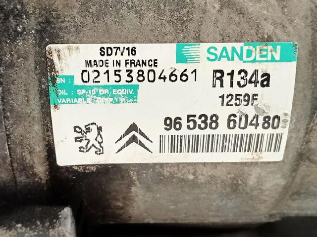 PEUGEOT 9653860480 Compresor de aire acondicionado  en stock Valencia
