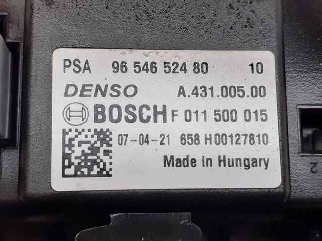 9654652480 PEUGEOT Calentador eléctrico de aire para el sistema de calefacción del habitáculo comprar Madrid