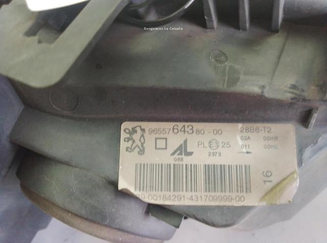 9655764380 PEUGEOT Faro izquierdo comprar Bilbao