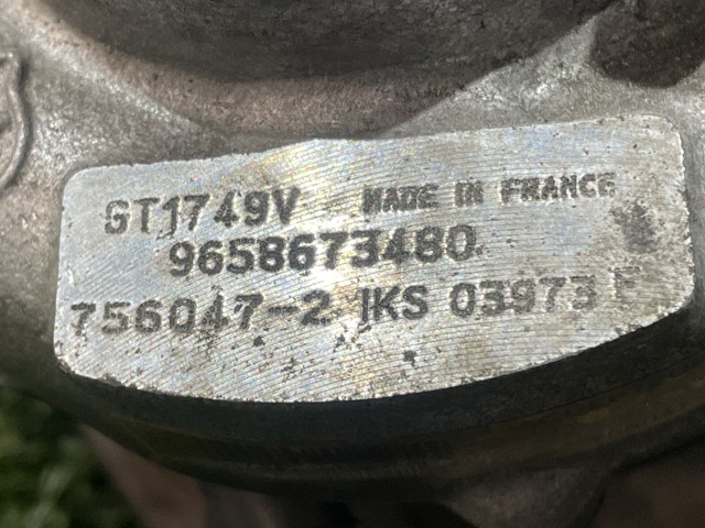 9658673480 PEUGEOT Turbocompresor  en stock Gandía