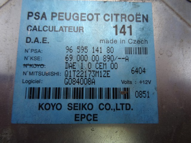 PEUGEOT 9659514180 Unidad de control del motor (ECU)  disponible Valladolid
