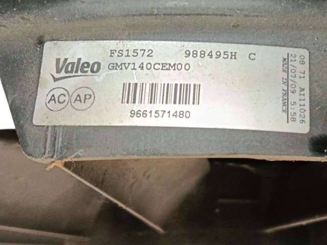 9661571480 PEUGEOT Ventilador del motor  en stock Gandía