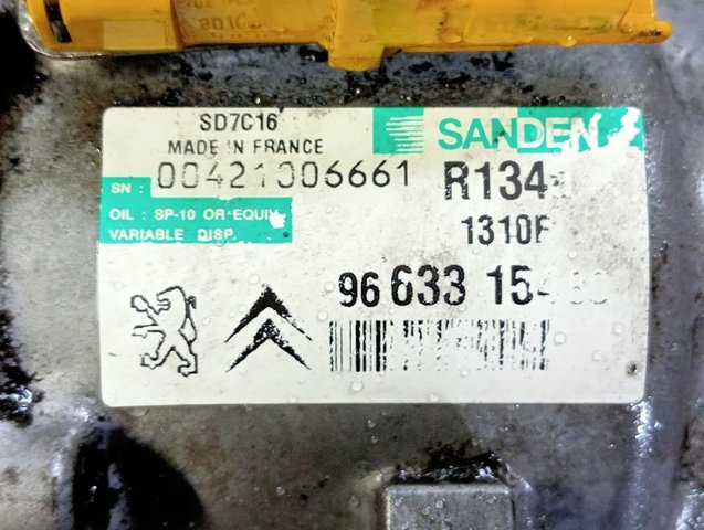 PEUGEOT 9663315480 Compresor de aire acondicionado  comprar en Albacete
