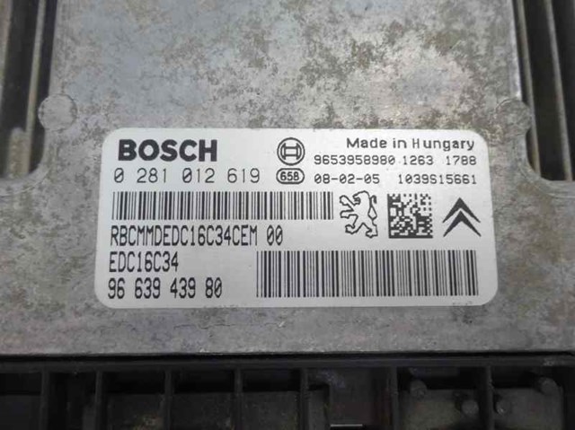 9663943980 PEUGEOT ECU comprar Alcalá