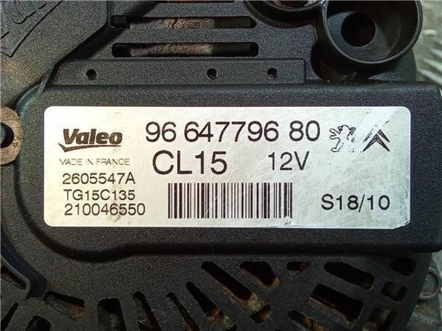 Alternador Peugeot 208 CA, CC