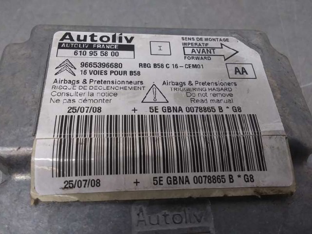9665396680 PEUGEOT Airbag del conductor  disponible Vigo