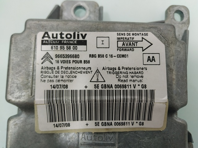 9665396680 PEUGEOT Airbag del conductor  comprar en Jaén