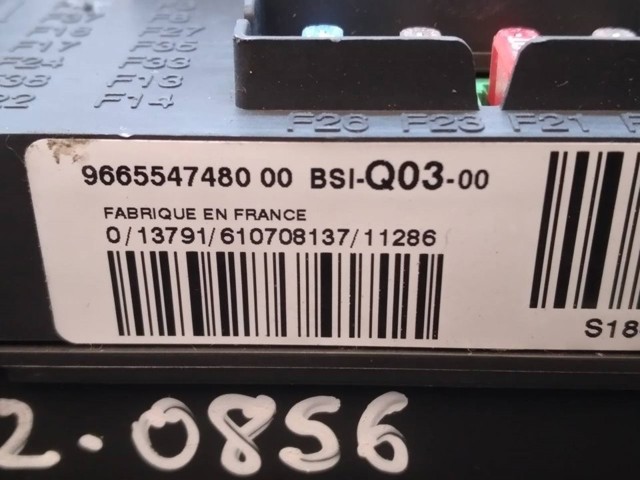 9665547480 PEUGEOT Caja de fusibles  comprar en Oviedo