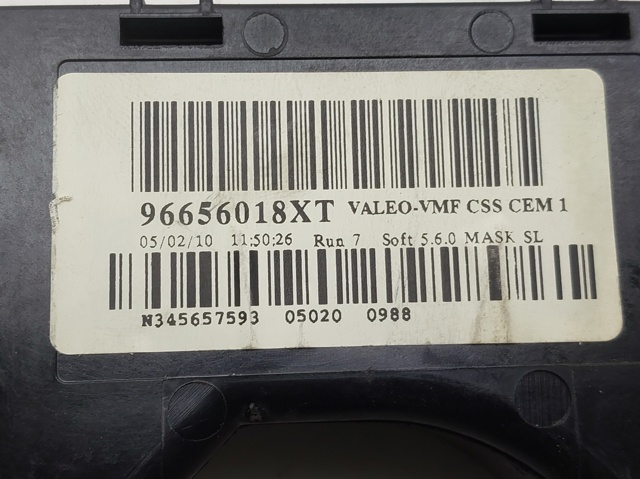 96656018XT Conmutador de la columna de dirección completo  comprar en Pontevedra