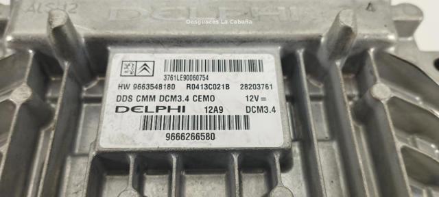 PEUGEOT 9666266580 Unidad de control del motor (ECU)  disponible Lugo