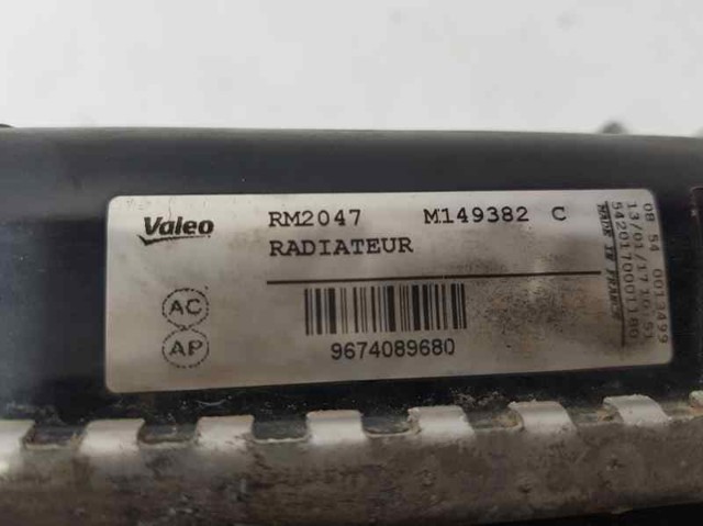 9674089680 PEUGEOT Radiador de refrigeración del motor  comprar en Jaén